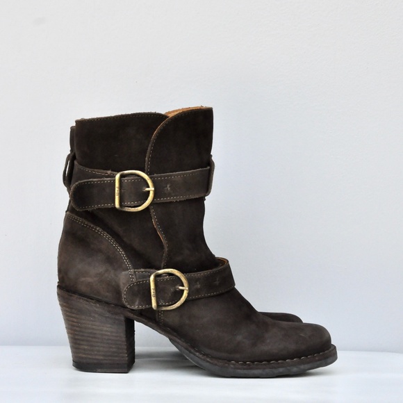Fiorentini+Baker Brown Leather Suede Ankle Boots - Picture 2 of 11